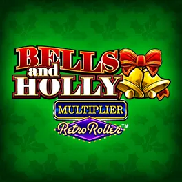 Play Bells and Holly Multiplier Retro Roller at Wink Slots!