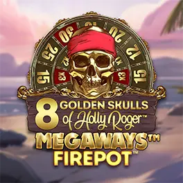 Play 8 Golden Skulls of Holly Roger MEGAWAYS at Wink Slots!