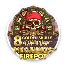 8 Golden Skulls of Holly Roger MEGAWAYS image