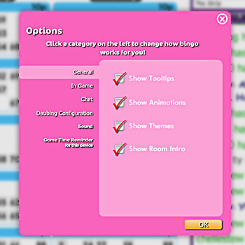 75 ball bingo settings
